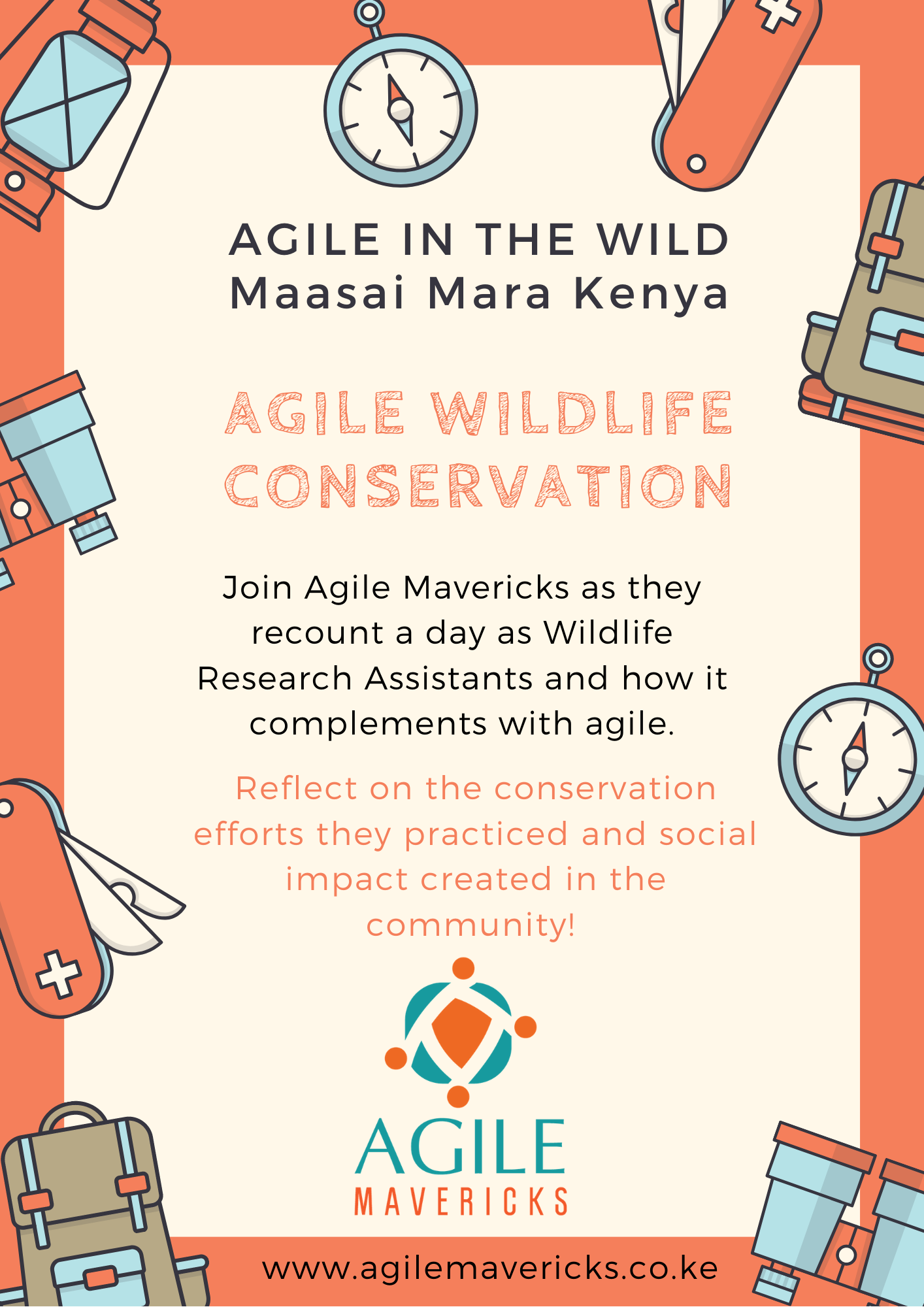 Agile in the Wild, Complementing Agile with Wildlife Conservation Agile20Reflect Festival