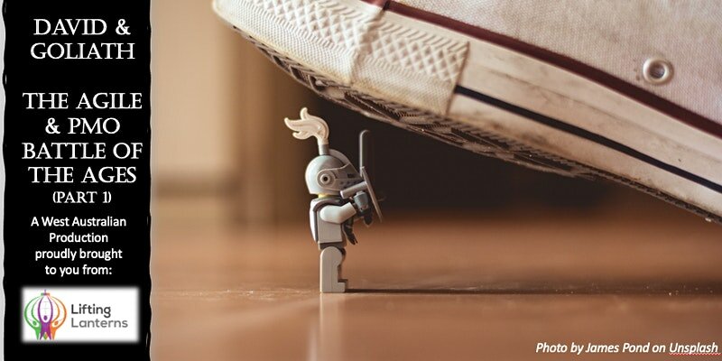 picture of lego toy under a big show