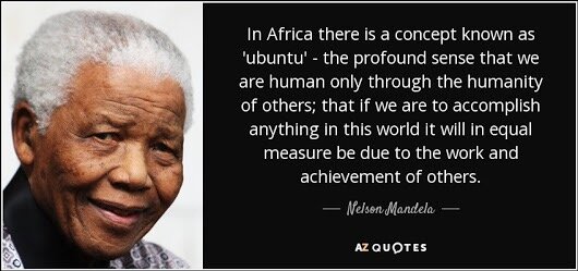 nelson Mandela as a n old man and a quote